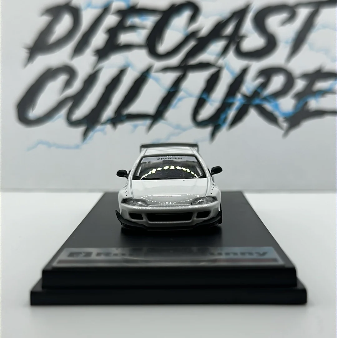 HONDA EG6 ROCKET BUNNY PANDEM WHITE 1:64 Scale - Image 2