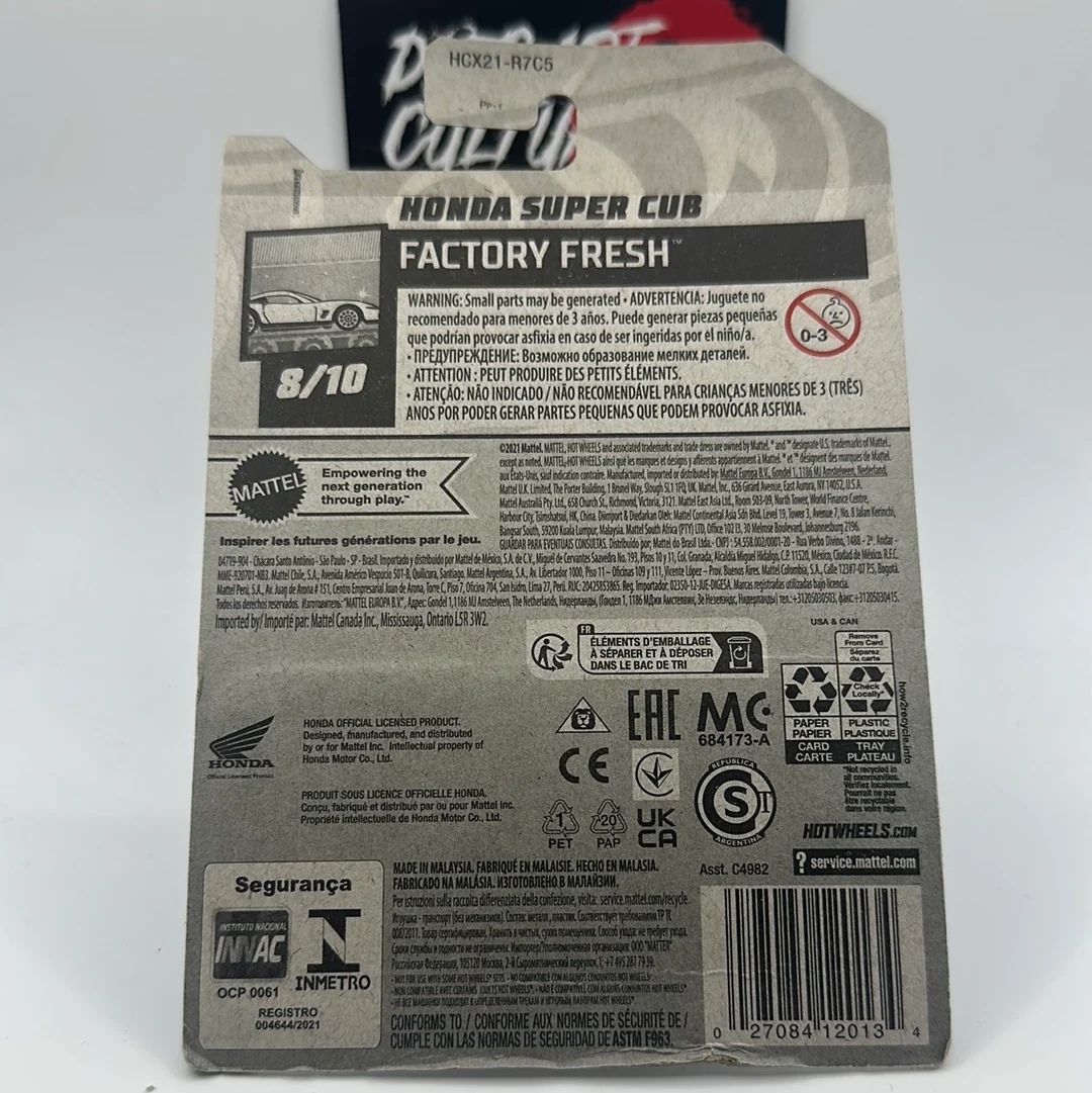 Honda Super Club - Factory Fresh 8/10 Hotwheels Mainline 169/250 - Image 2
