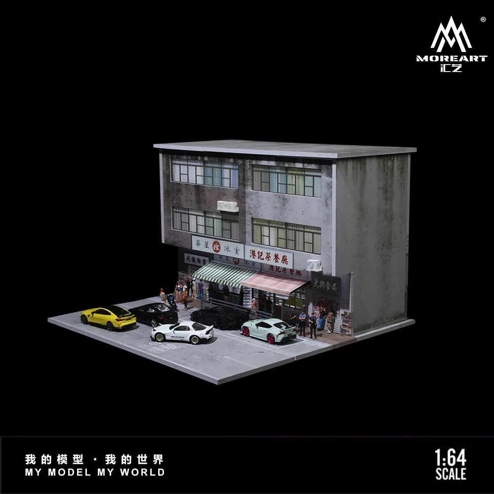 Hong Kong Street View Series
01 Lighting Version Scene w/ LED Lights - MoreArt 1:64 - Image 4