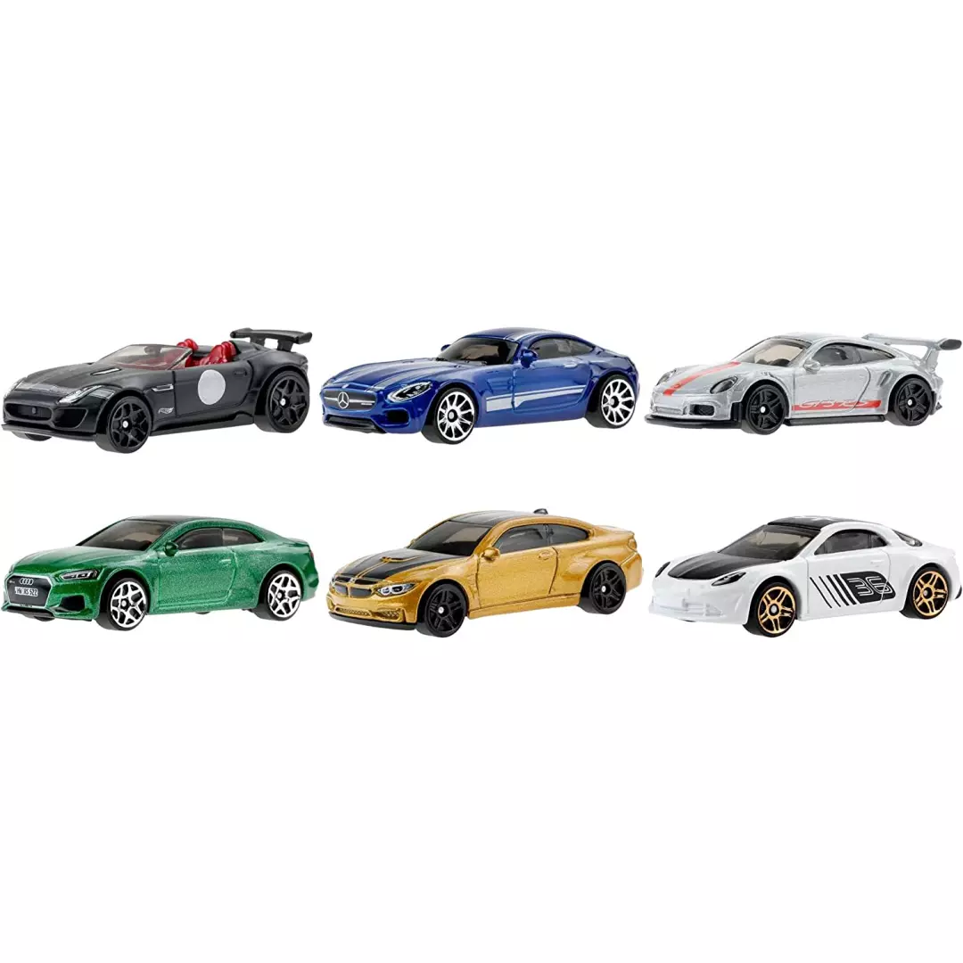 Hotwheels European Car Culture Multi-Pack 6 Cars 1:64 Scale - Image 2