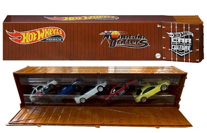 Hotwheels Premium Mountain Drifters Container Multi-Pack 5 Cars 1:64 Scale