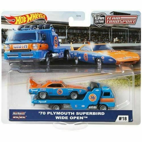 Hotwheels Premium Team Transport #18 - '70 Plymouth Superbird / Wide Open