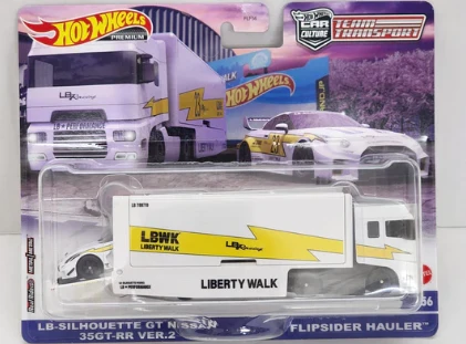 Hotwheels Premium Team Transport #56 - LB-Silhouette Nissan R35 GTR / Flipside Hauler