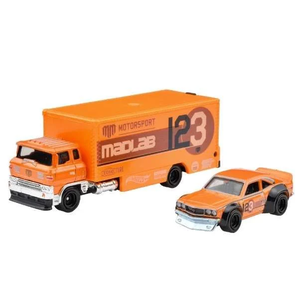Hotwheels Premium Team Transport #58 - Mad Mike Mazda RX-3 / Sakura Sprinter - Image 2
