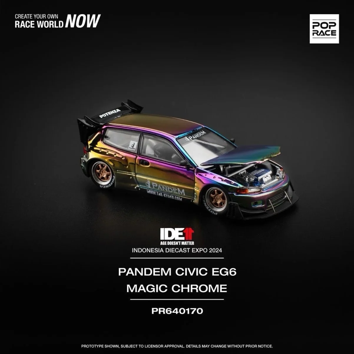 Indonesian Diecast Expo 2024 IDE11 POP RACE Exclusive Set of 3 Cars + Random Sized T-Shirt | Bundle - Image 2
