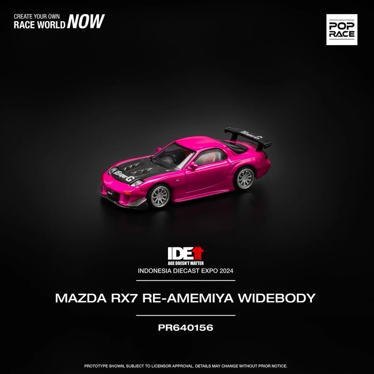 Indonesian Diecast Expo 2024 IDE11 POP RACE Exclusive Set of 3 Cars + Random Sized T-Shirt | Bundle - Image 3