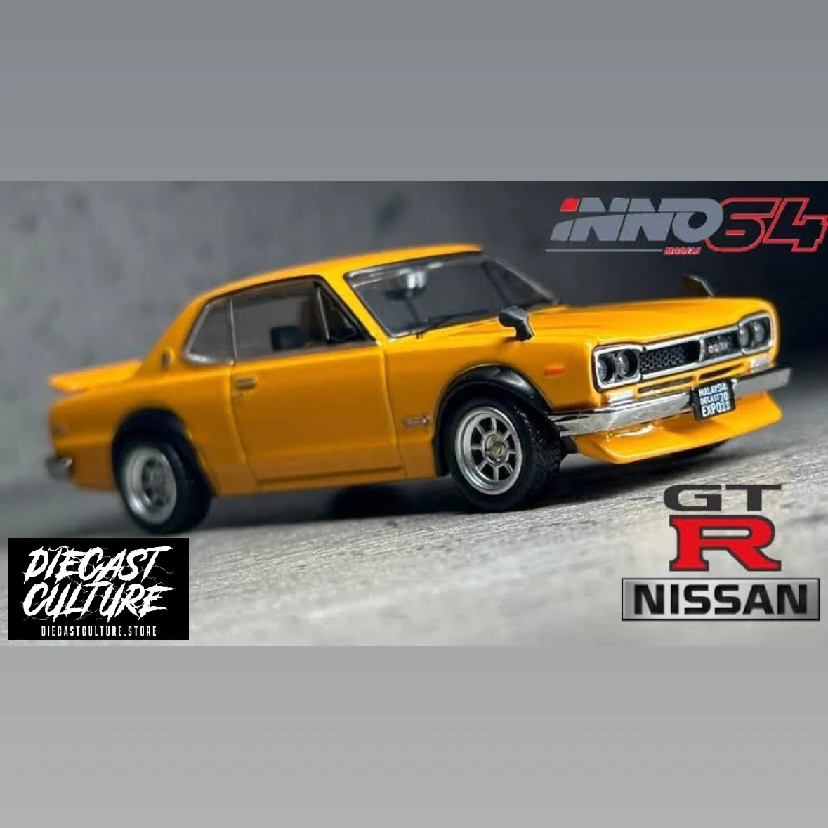 Inno64 Nissan Skyline 2000 Gt R (kpgc10) Malaysia Diecast Expo 2023 Event Edition Orange