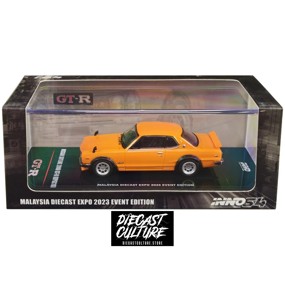 Inno64 Nissan Skyline 2000 Gt R (kpgc10) Malaysia Diecast Expo 2023 Event Edition Orange - Image 3