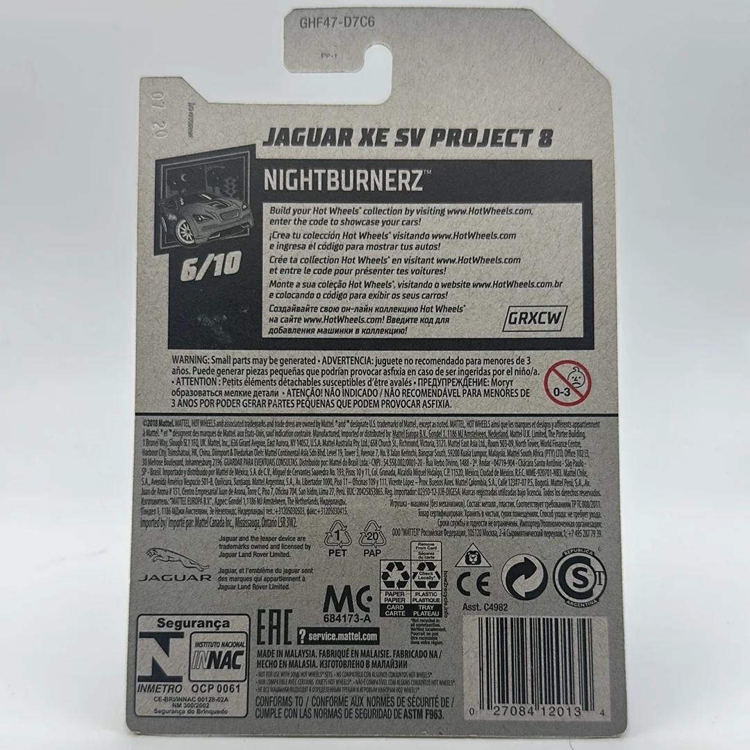 Jaguar XE SV Project 8 - NightBurnerz 6/10 Hotwheels Mainline 171/250 - Image 2