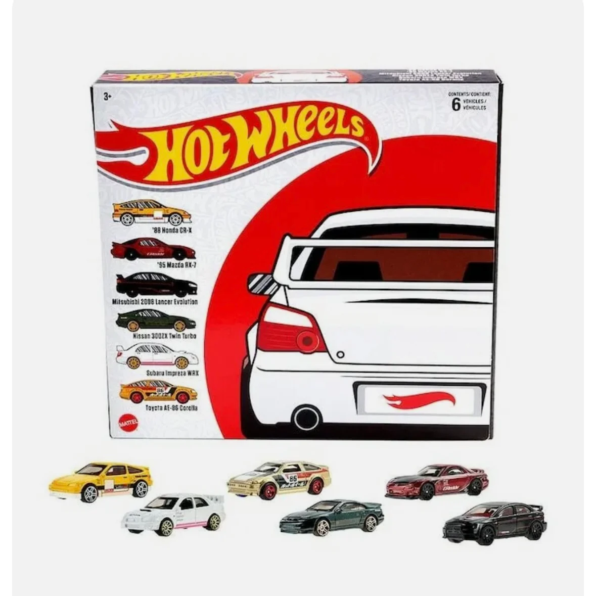 Japanese Car Culture Multi Pack JDM Collection 6 Pack Boxed 2022 Release Hotwheels set