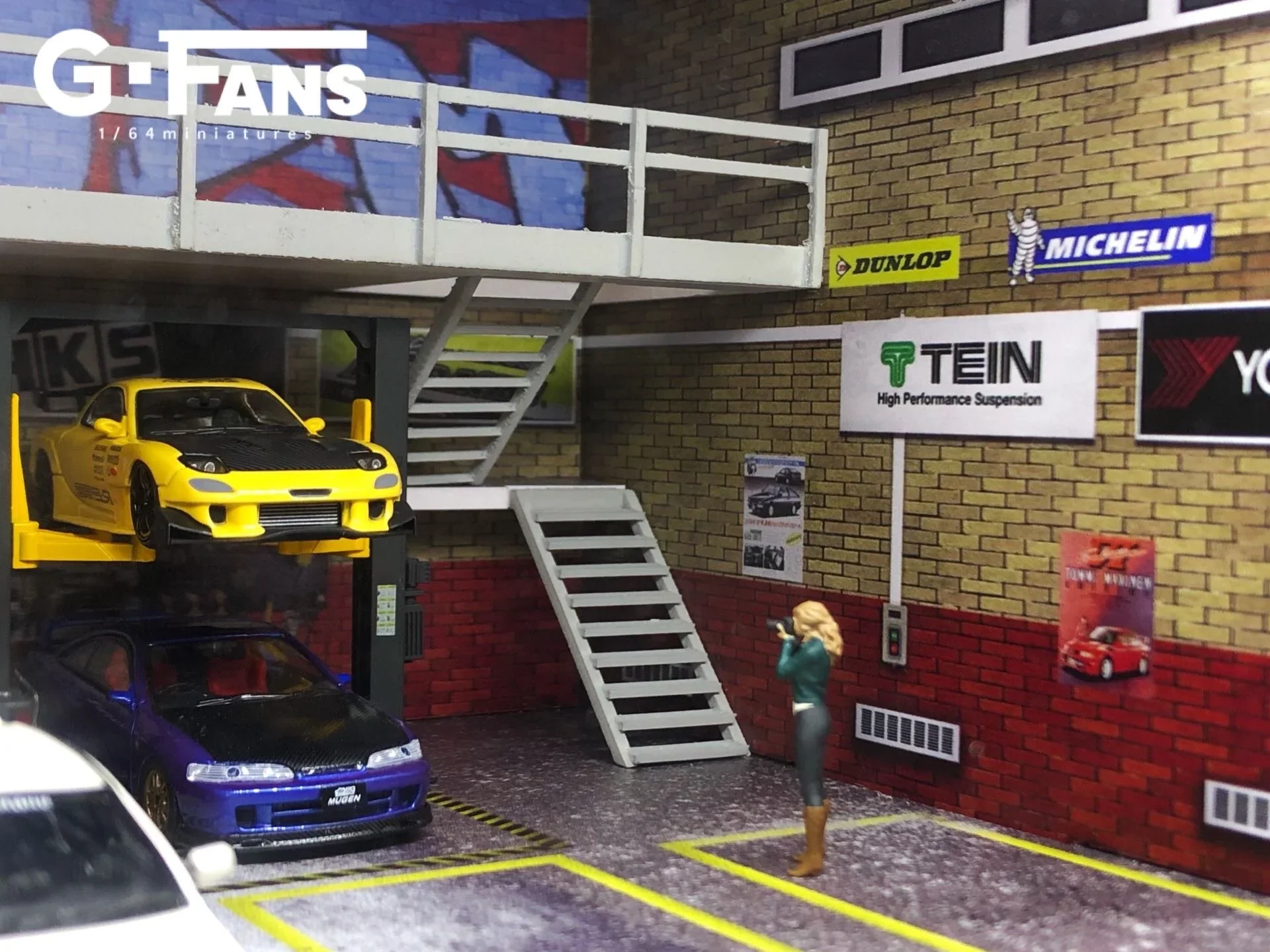 Japanese JDM Double Deck Diorama G-Fans 1:64 Scale - Image 3
