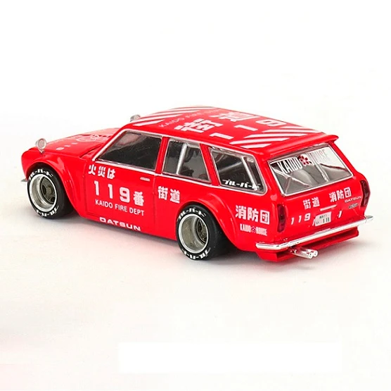 Datsun 510 Fire Wagon 020 Kaido House x MiniGT 1:64 Scale - Image 3
