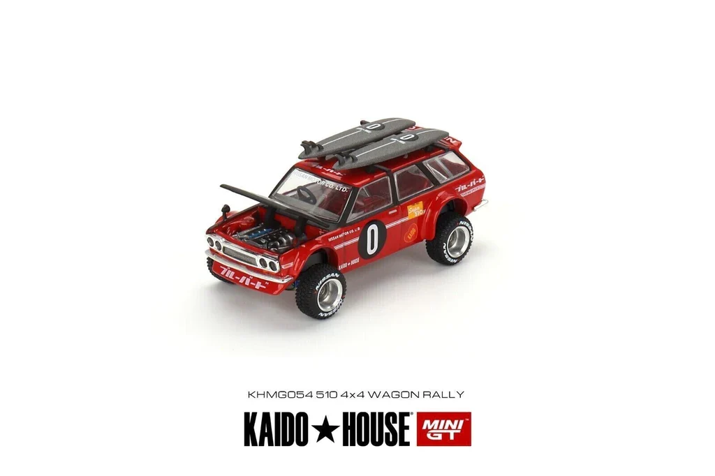 Datsun 510 4x4 Wagon Red 054 Kaido House x MiniGT 1:64 Scale - Image 2