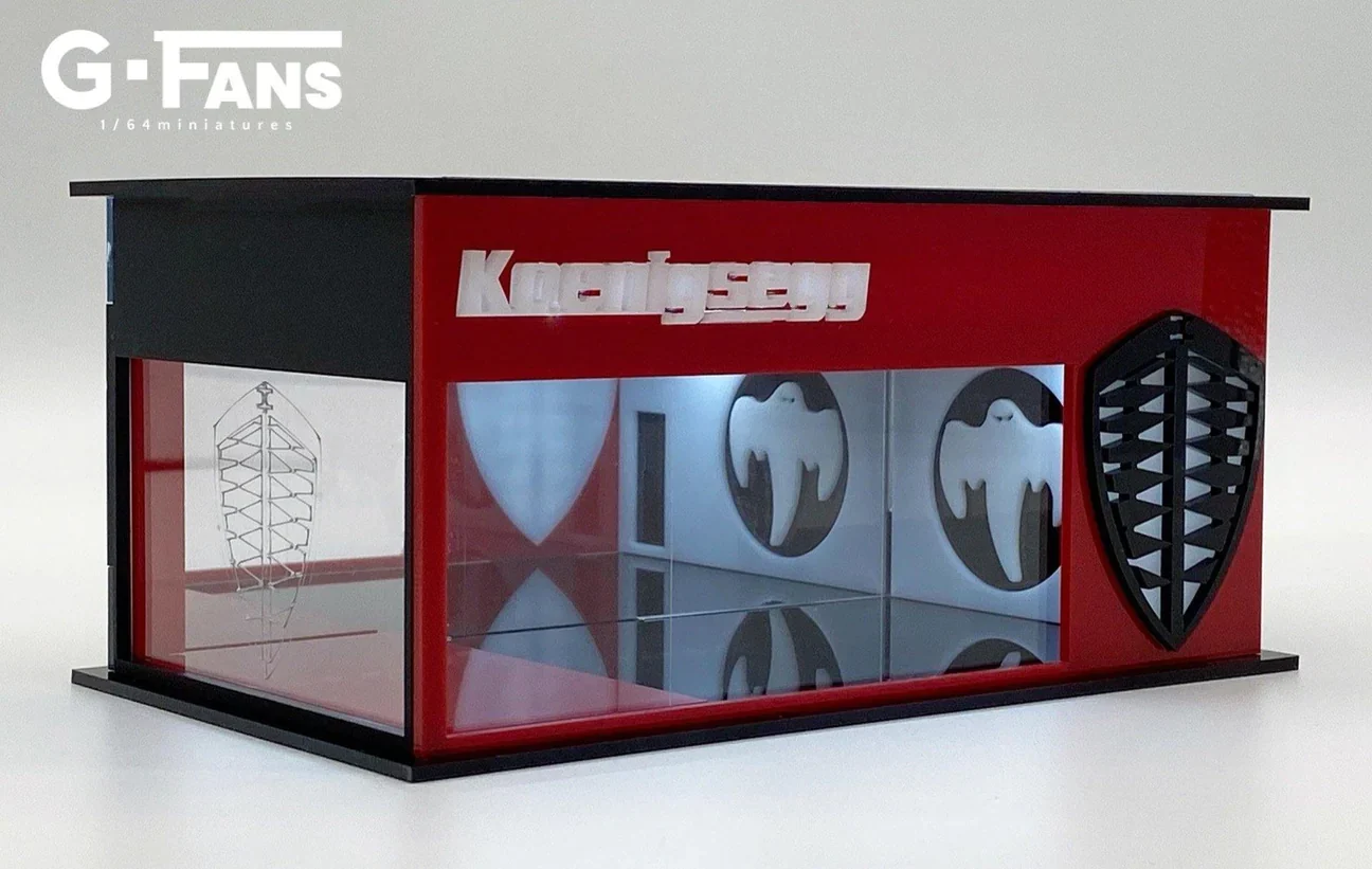 KOENIGSEGG DEALERSHIP Showroom Diorama Display with LED Lights G-FANS 1:64 - Image 8