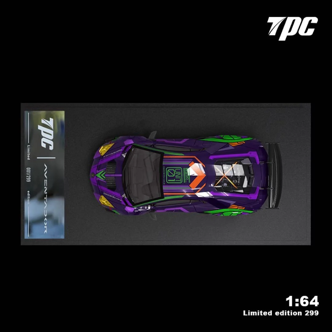 Lamborghini Aventador LBWK LIMITED TO 299pcs - Evangelion EVA TPC 1/64 - Image 2