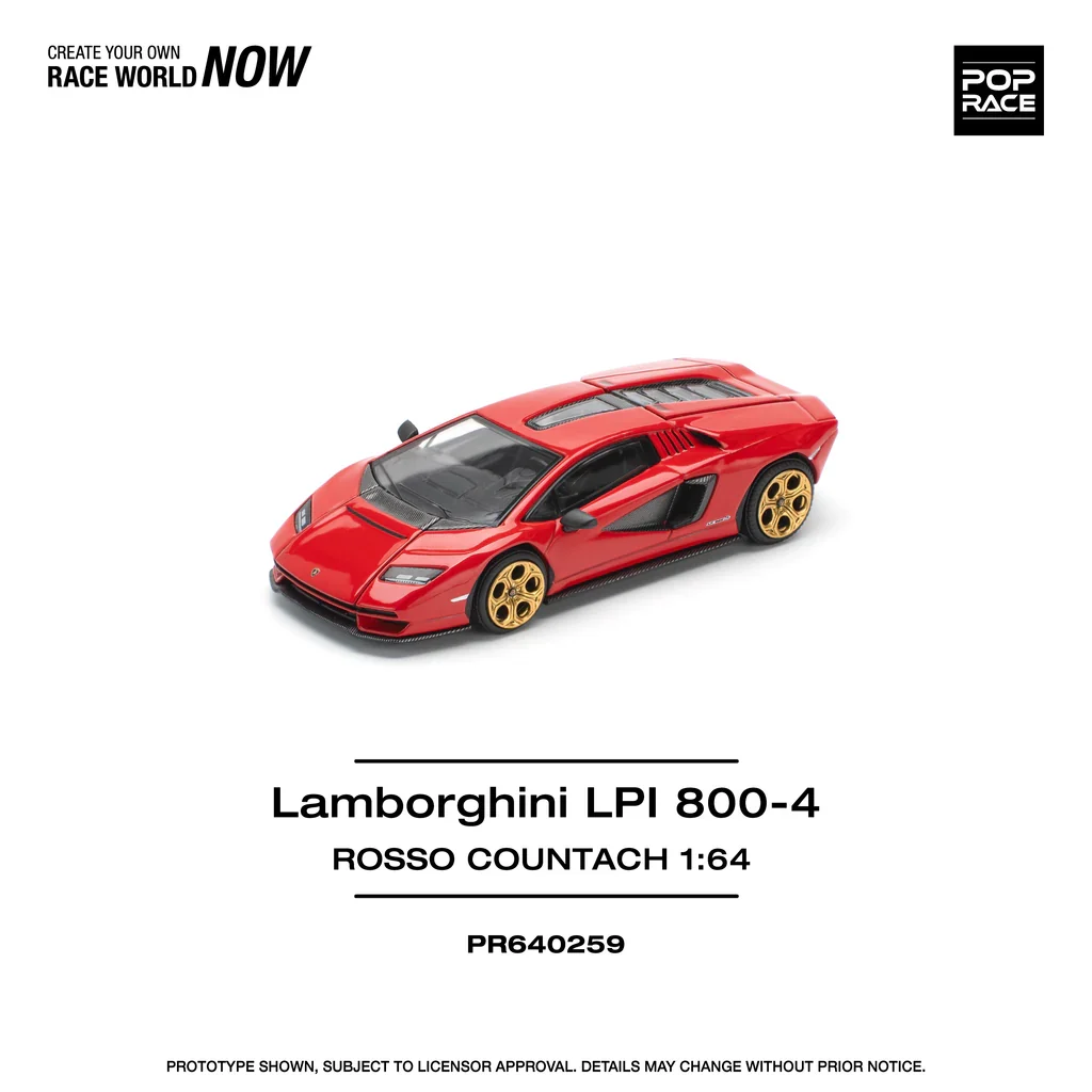 LAMBORGHINI COUNTACH LPI-800 ROSSO RED POP RACE - Image 2