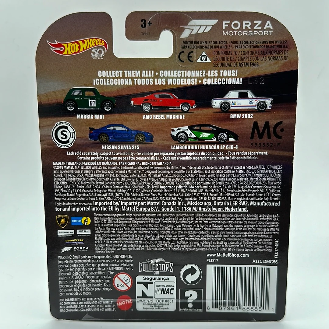 Lamborghini Huracan LP 610-4 FORZA MOTORSPORT 5/5 Hotwheels Premium 1:64 - Image 2
