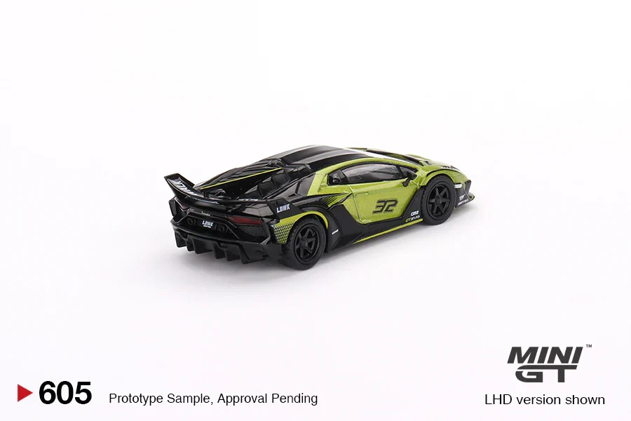 LAMBORGHINI LB-SILHOUETTE WORKS AVENTADOR GT EVO (LIME) MINI GT 1:64 - Image 2
