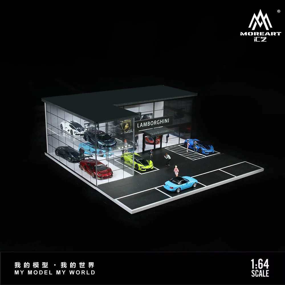 Lamborghini Show Room - Two Layer w/LED lights Morearts 1:64 - Image 3