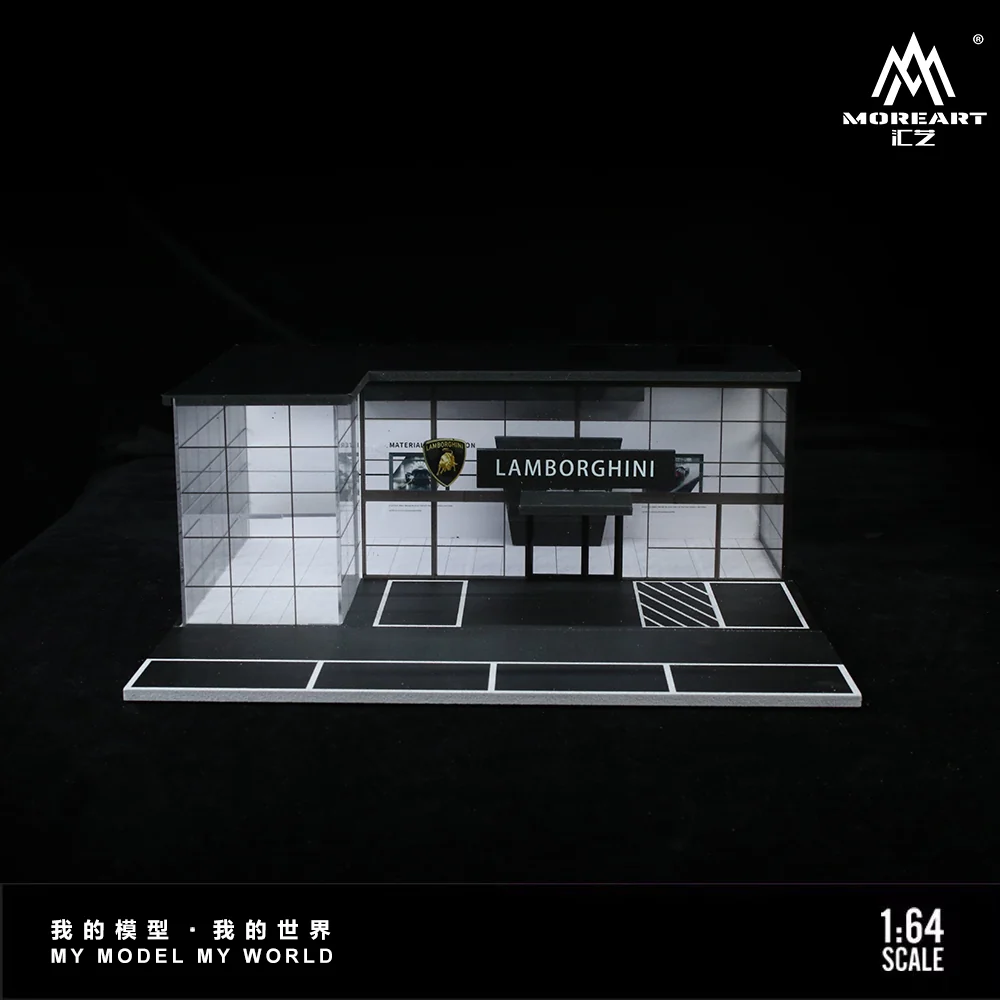 Lamborghini Show Room - Two Layer w/LED lights Morearts 1:64 - Image 4