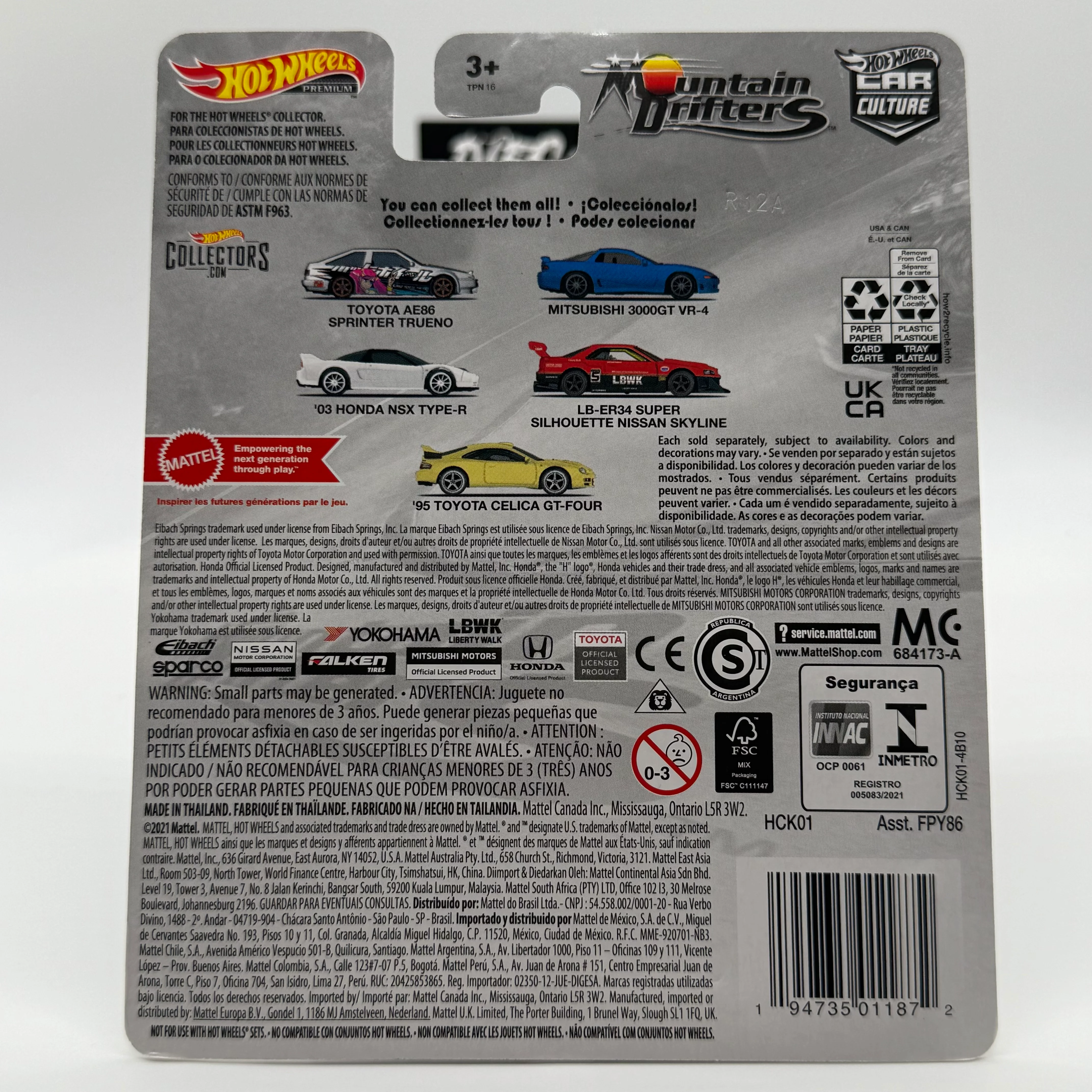 LB-ER34 Super Silhouette Nissan Skyline LBWK *CHASE* 0/5 Mountain Drifters Hotwheels Premium - Image 2