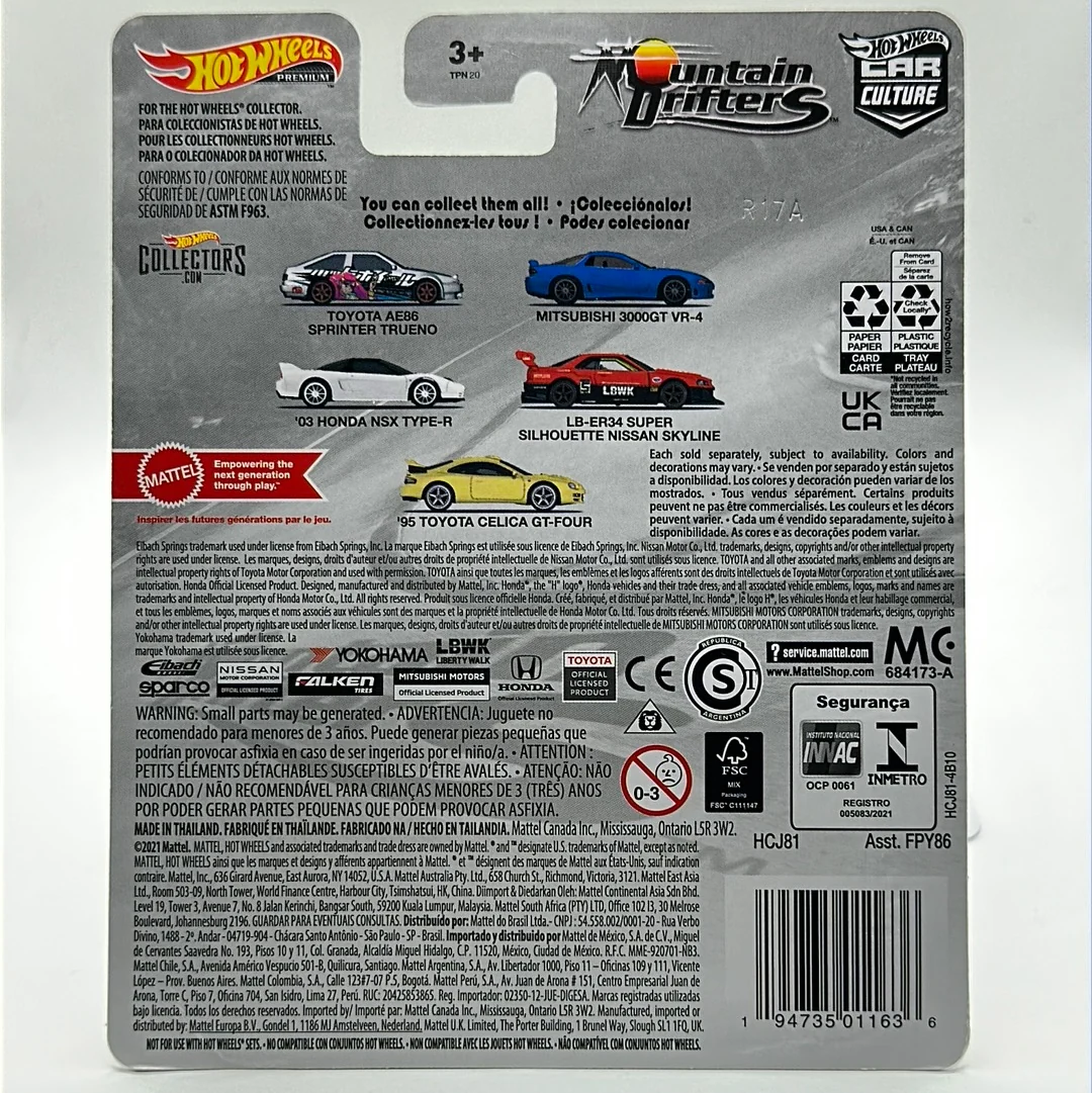 LB-ER34 Super Silhouette Nissan Skyline LBWK Liberty Walk - Mountain Drifters 4/5 Hotwheels Premium - Image 2