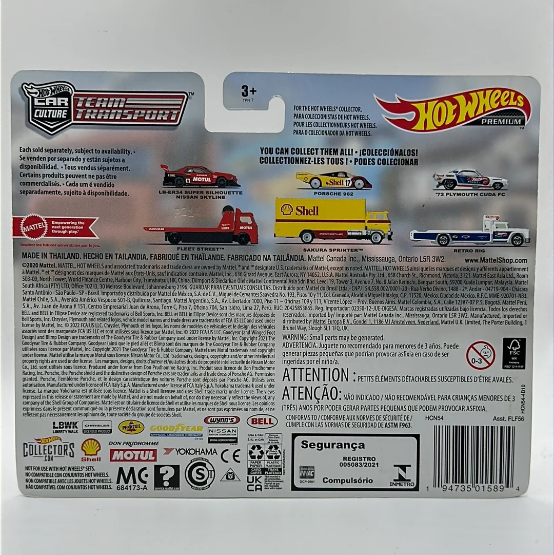 LB-ER34 Super Silhouette Nissan Skyline R34 FLEET STREET #44 Hotwheels Team Transport - Image 2