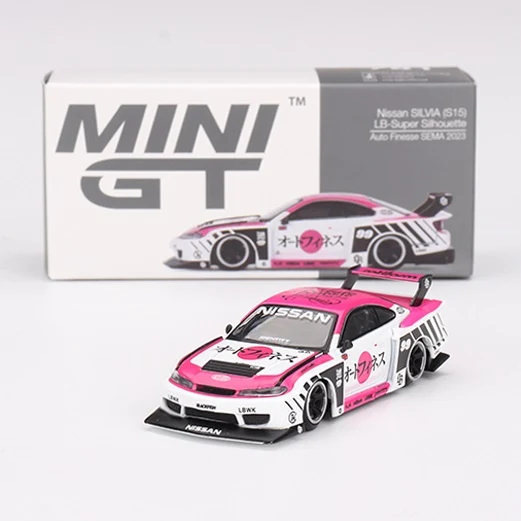 LB-SUPER SILHOUETTE NISSAN S15 SILVIA AUTO FINESSE SEMA 2023 (MGT00781) - MINI GT 1:64