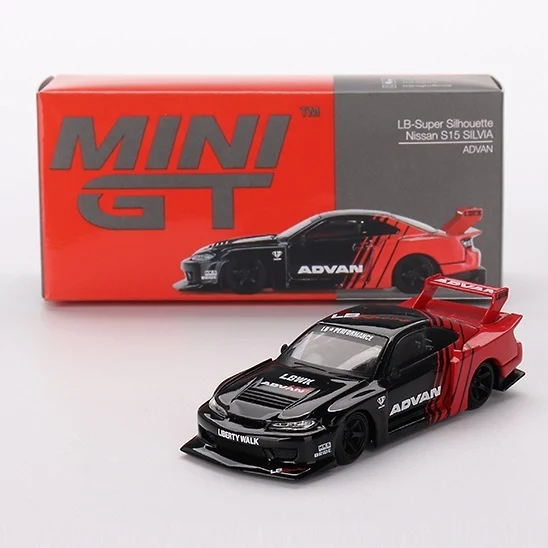 LB-SUPER SILHOUETTE NISSAN SILVIA S15 ADVAN (MGT00649) MINI GT 1:64