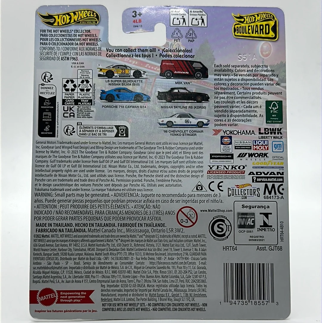 LB Super Silhouette NISSAN SILVIA S15 LBWK Boulevard #91 Hotwheels Premium - Image 2