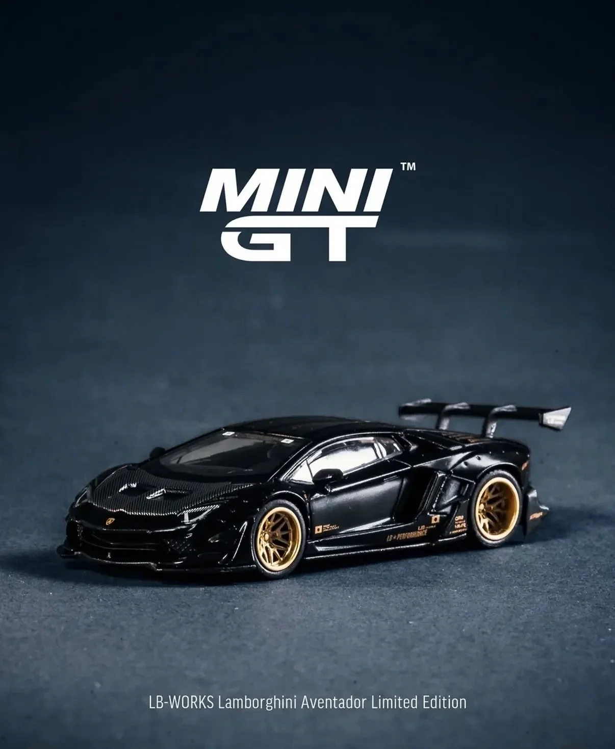 LB★WORKS Lamborghini Aventador Limited Edition Matte Black - Mini GT 1:64 LBWK INSTORE EXCLUSIVE - Image 2