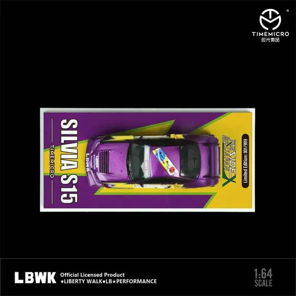 LBWK Nissan Silvia S15 Gift Box Edition - Time Micro 1:64 - Image 4