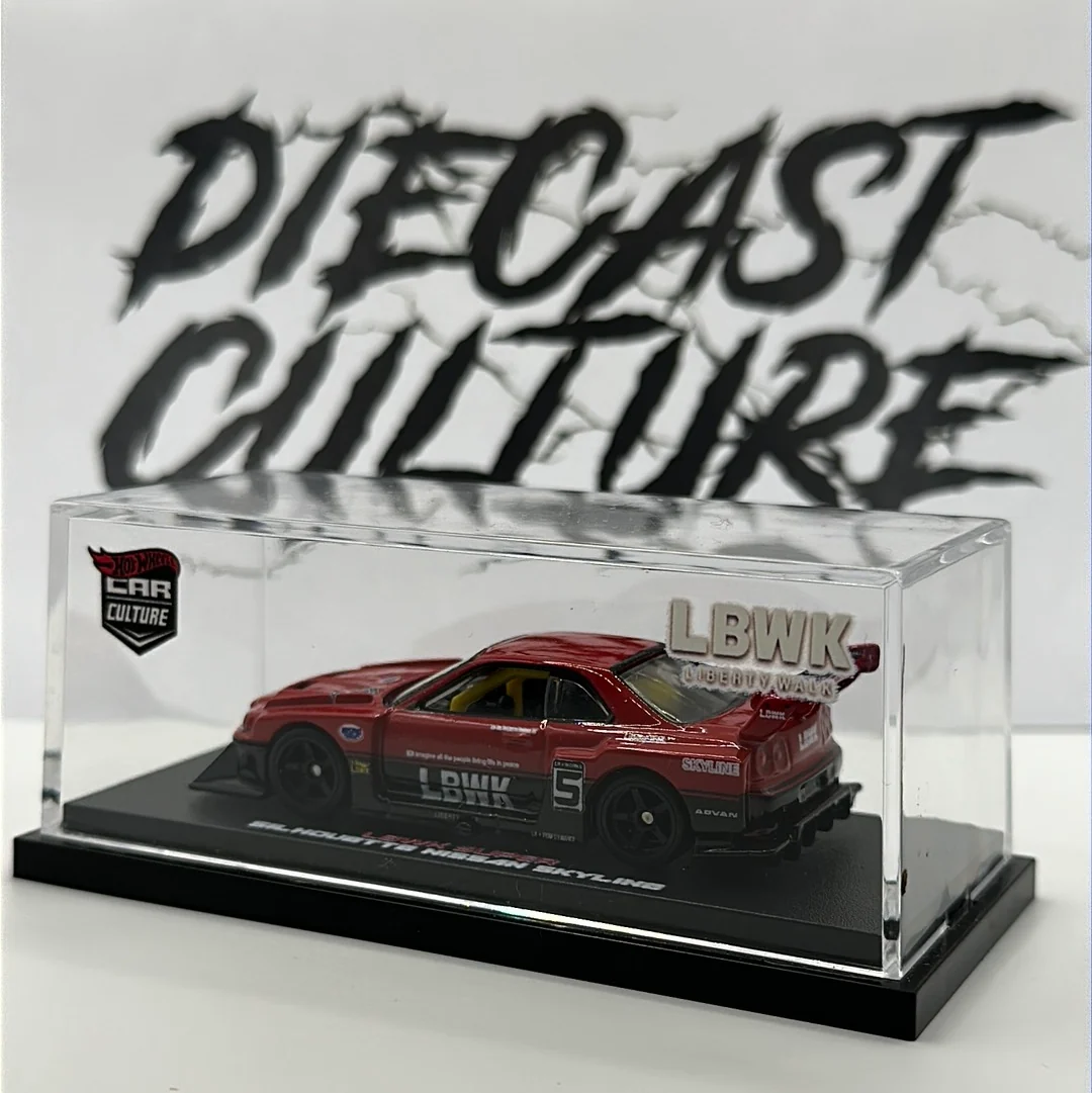 LBWK Super Silhouette Nissan Skyline R34 Hotwheels Premium w/ Custom Acrylic case - Image 3