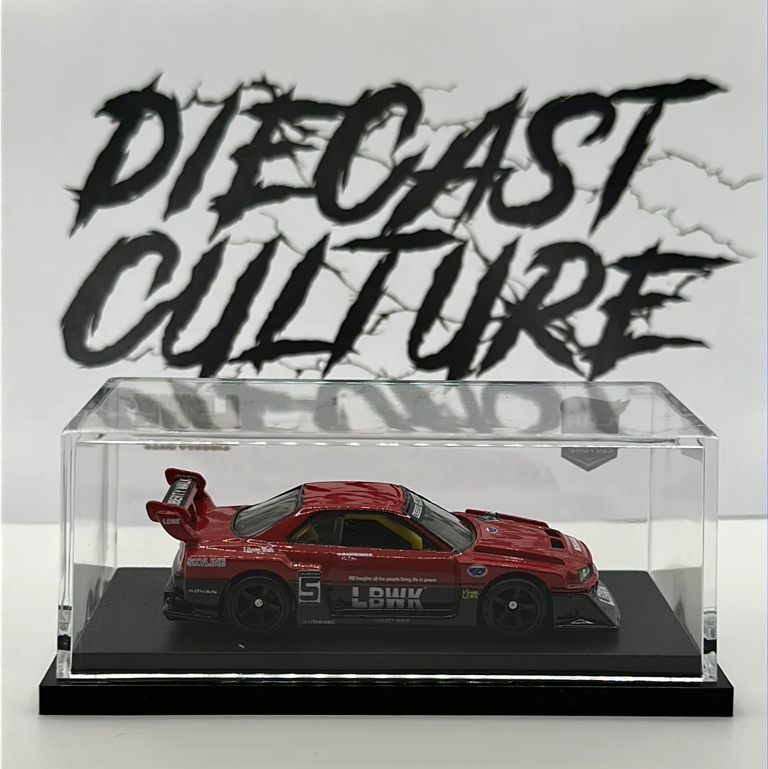 LBWK Super Silhouette Nissan Skyline R34 Hotwheels Premium w/ Custom Acrylic case - Image 4