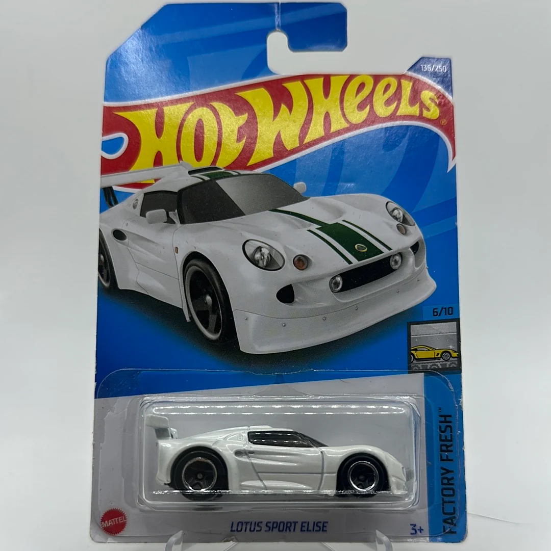 Lotus Sport Elise - Factory Fresh 6/10 Hotwheels Mainline *Creased J Hook*