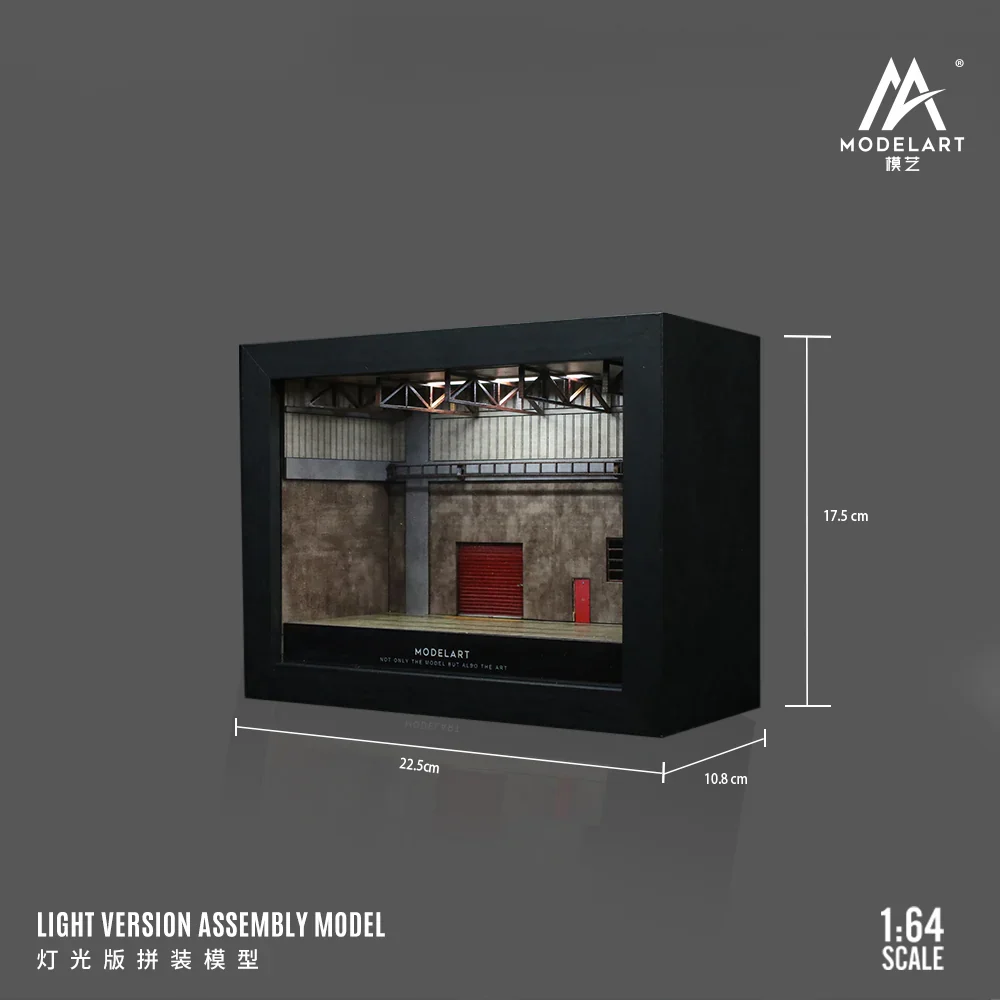 MAINTENANCE WORKSHOP PHOTO FRAME SCENE - w/ LED Lights MODELART 1:64 - Image 7