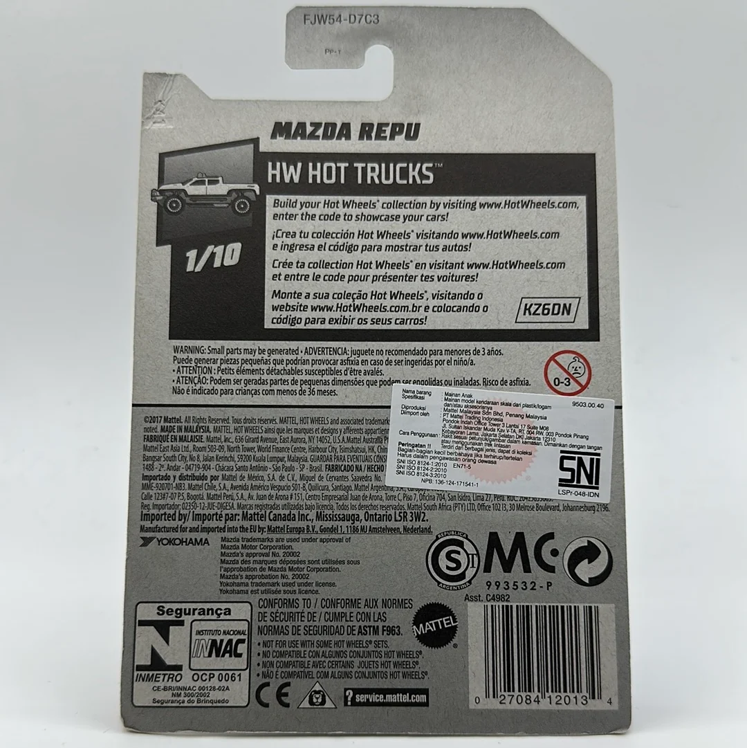 Mazda Repu - HW Hot Trucks 1/10 Hotwheels Mainline 83/250 - Image 2