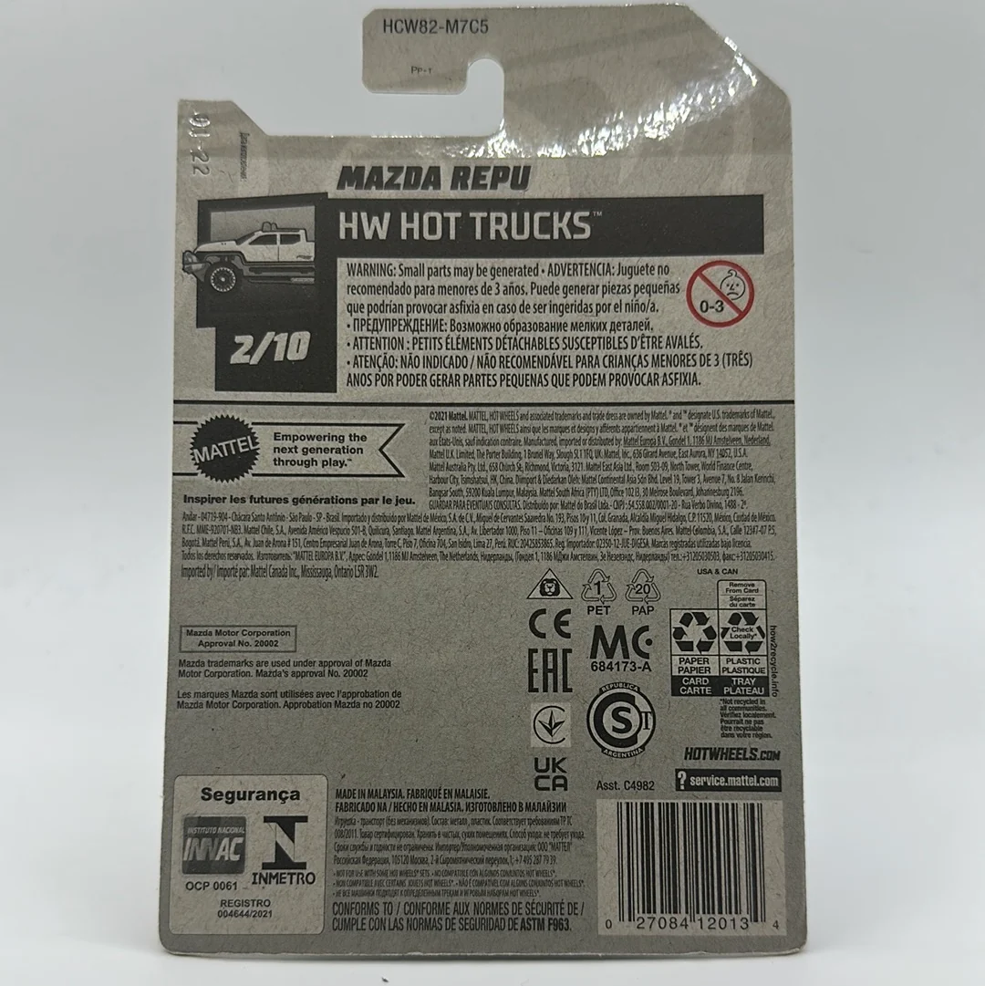 Mazda Repu - HW Hot Trucks 2/10 Hotwheels Mainline 24/250 - Image 2
