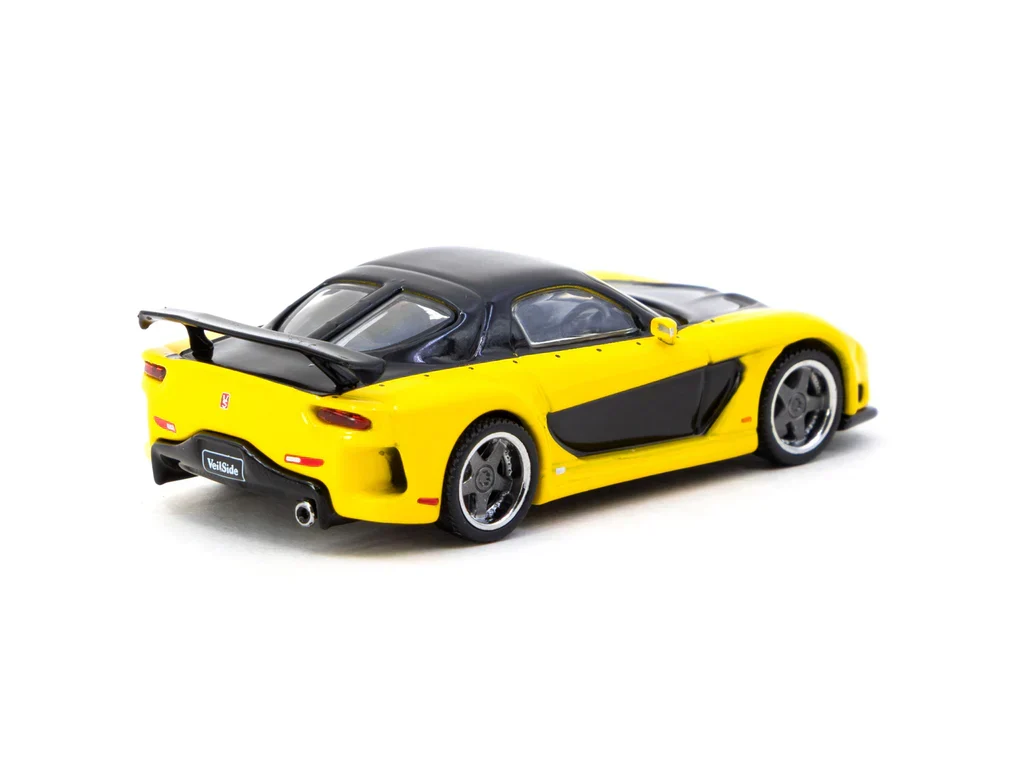 MAZDA RX-7 VEILSIDE FORTUNE7 (YELLOW / BLACK) TARMAC WORKS 1:64 - Image 2