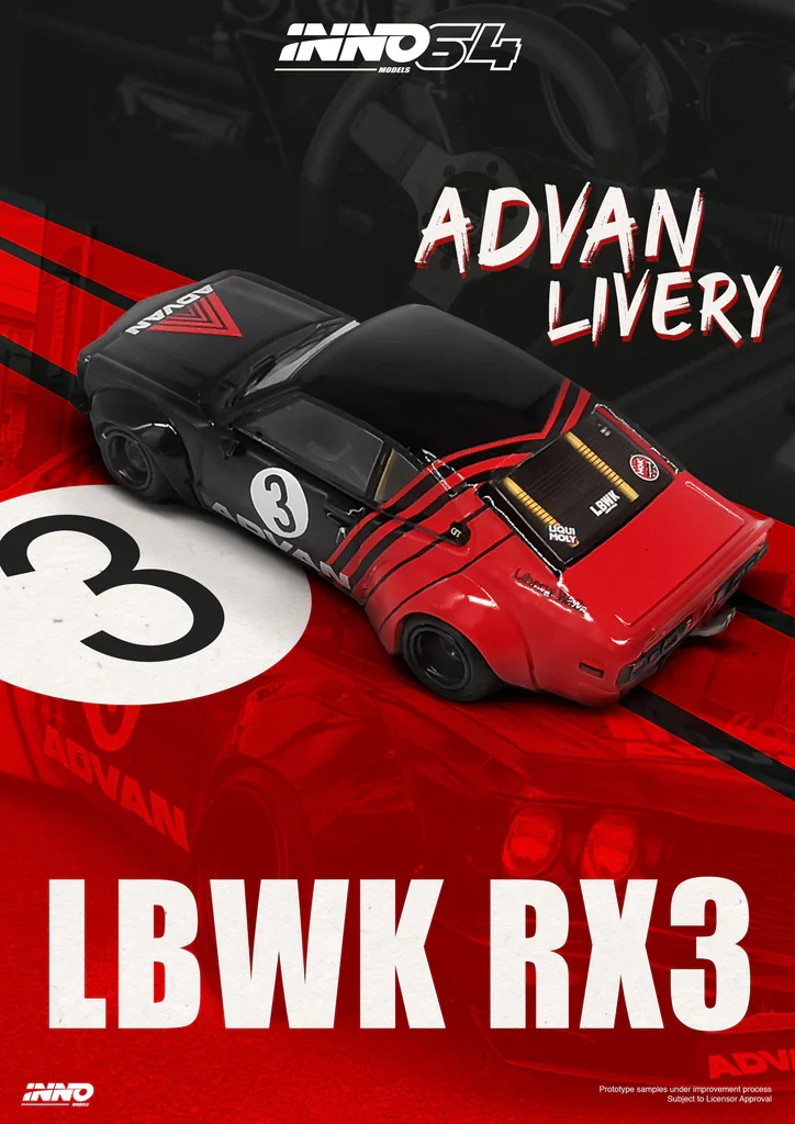 MAZDA RX3 SAVANNA LBWK (ADVAN) INNO64 - Image 2