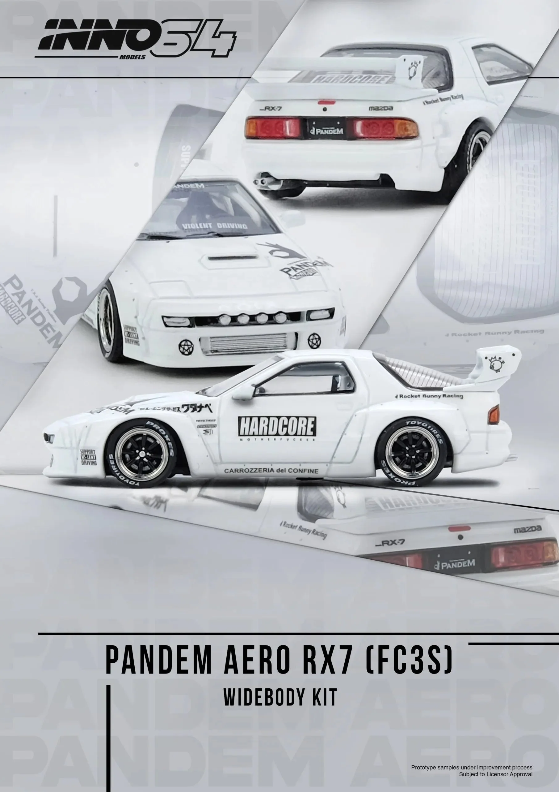 Mazda RX7 (FC3S) “PANDEM AERO” Widebody Kit - INNO64 - Image 2