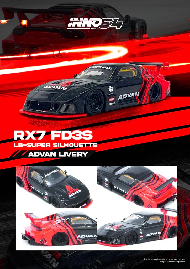 MAZDA RX7 (FD3S) LB-SUPER SILHOUETTE LBWK ADVAN INNO64 - Image 3