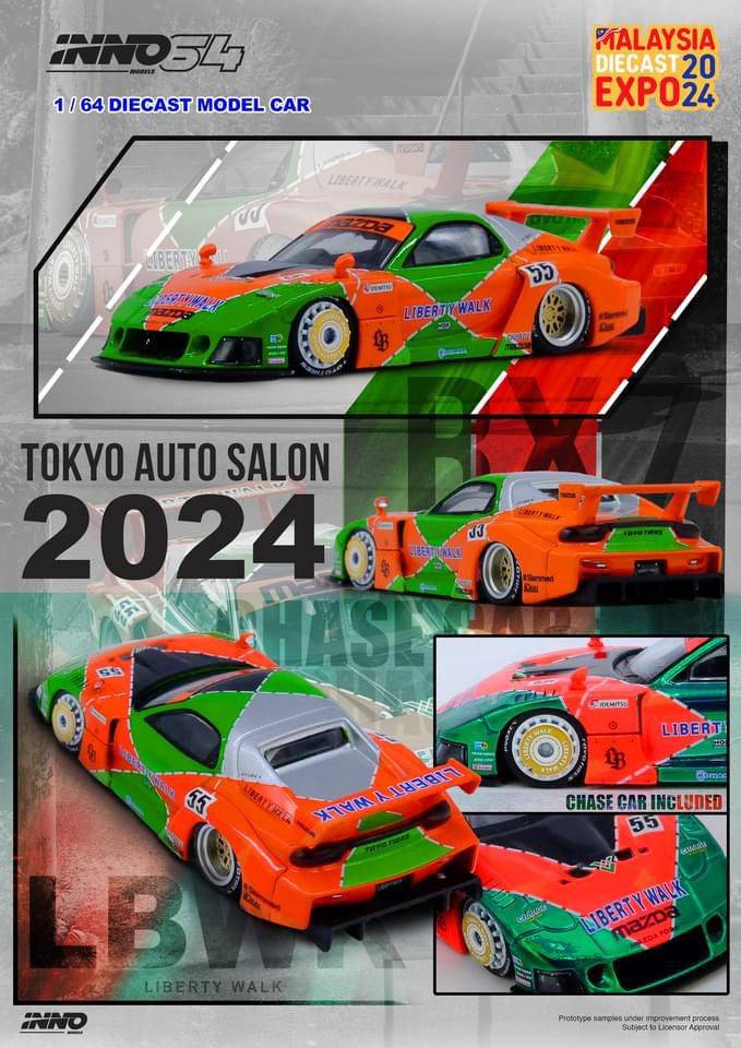 Mazda RX7 (FD3S) LB-Super Silhouette Malaysia Die Cast Expo Exclusive - INNO64 1:64 - Image 2