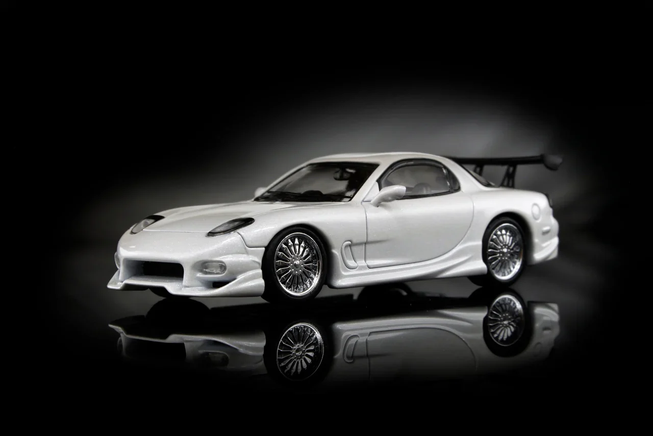 Mazda RX7 Veilside GT WING White *Limited to 299pcs - Mortal 1:64 - Image 2