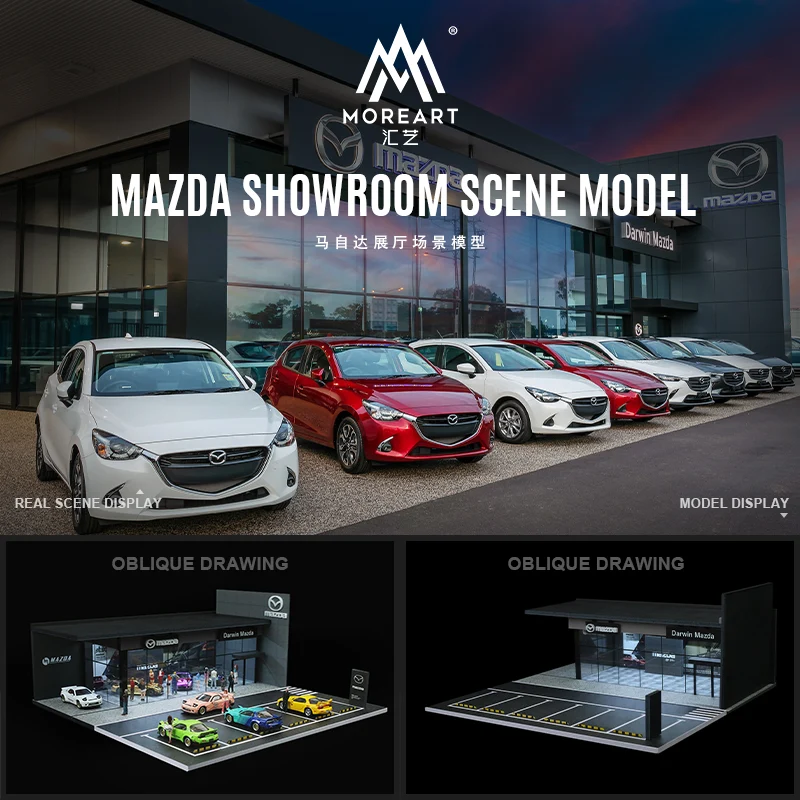 Mazda Showroom Model - w/LED LIGHTS Morearts 1:64 - Image 2
