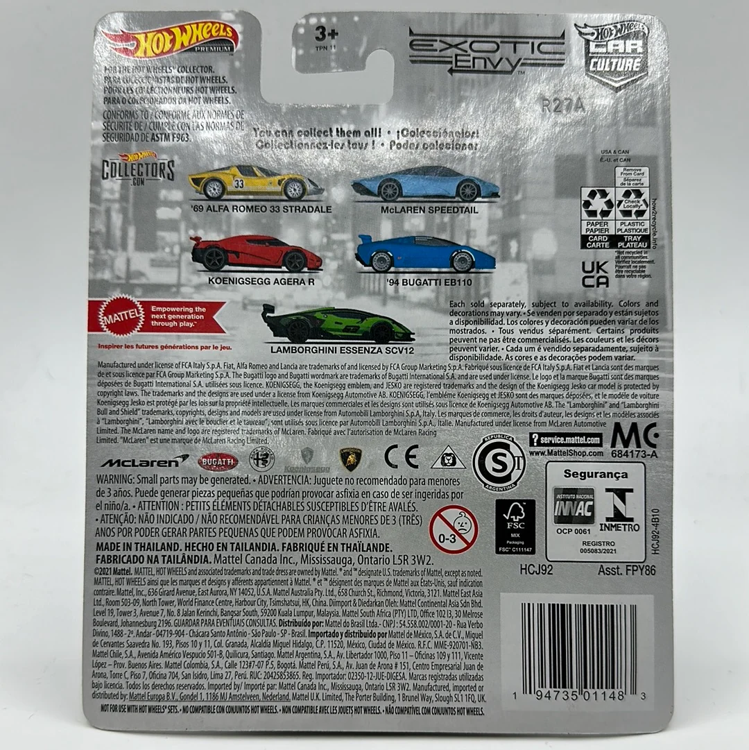 McLaren Speedtail Exotic Envy 2/5 Hotwheels Premium 1:64 - Image 2