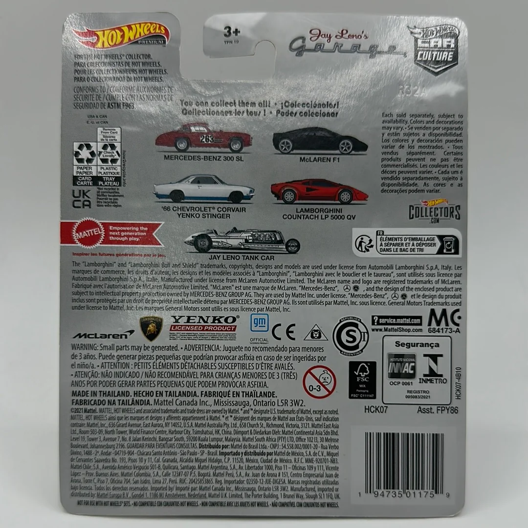 Mercedes-Benz 300 SL Jay Leno Garage 1/5 Hotwheels Premium 1:64 - Image 2
