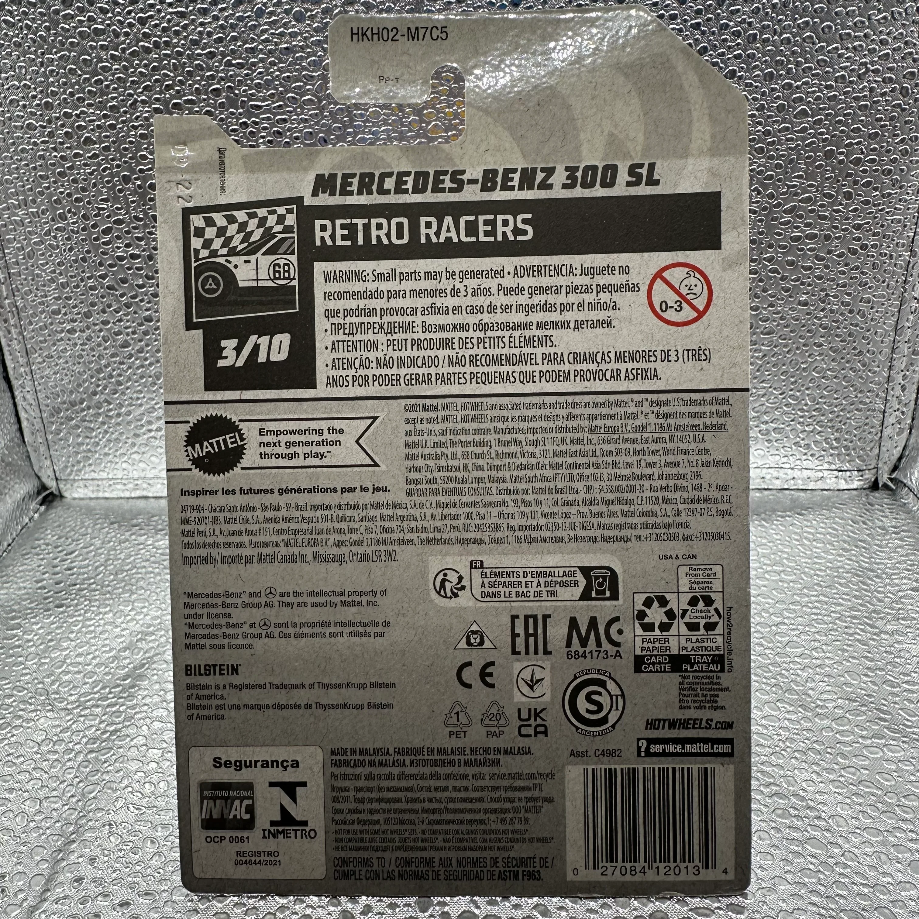 Mercedes-Benz 300 SL Retro Racers 3/10 hotwheels Mainline 27/250 - Image 2