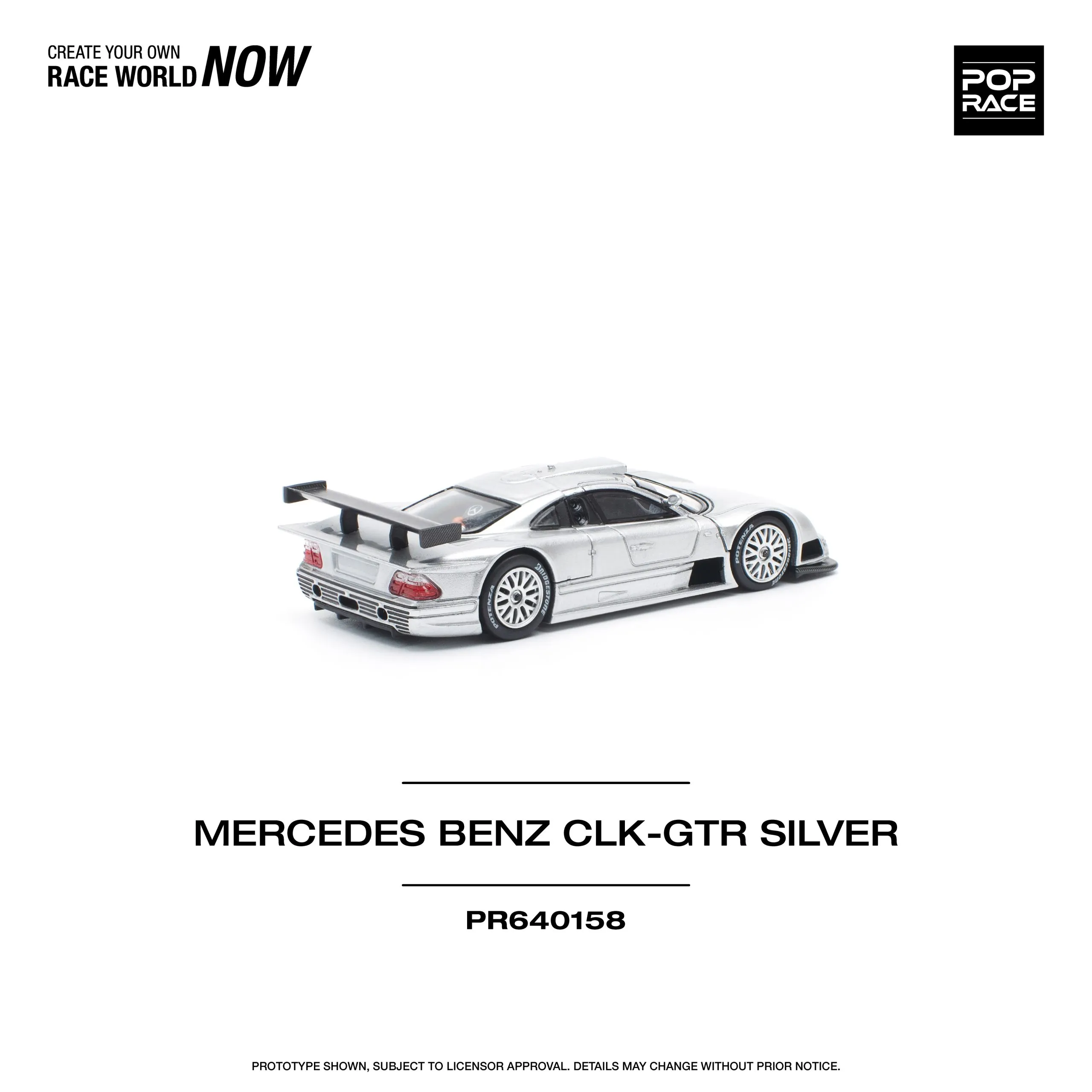 Mercedes Benz AMG CLK GTR – Silver - POP RACE - Image 2