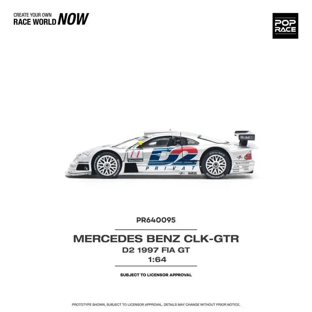 Mercedes-Benz CLK AMG GTR - 1997 FIA GT D2 Privat Pop Race 1:64 - Image 3
